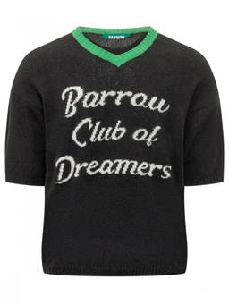 Barrow'S - Black V Neck T-Shirt