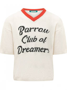 Barrow'S - White V Neck T-Shirt (M)