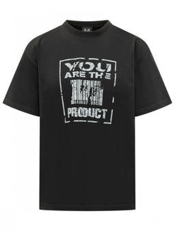 44 Label Group - Black Crew Neck T-Shirt
