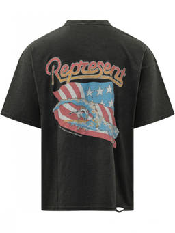 REPRESENT - Black Crew Neck T-Shirts
