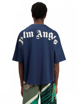Palm Angels - Navy Blue Relaxed T-Shirt
