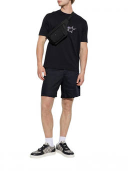 EMPORIO ARMANI - Navy Blue Crew Neck T-Shirt