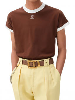 Versace - Brown Crew Neck T-Shirt