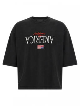 Willy Chavarria - Black Welcome To America T-Shirt