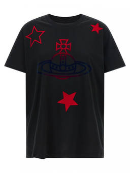 Vivienne Westwood - Black Orb And Stars Classic T-Shirt