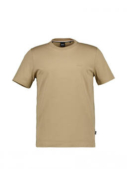 Boss - Brown Cotton Solid T-Shirt