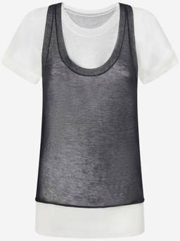 Pinko - White Crewneck Printed T-Shirt