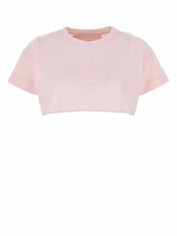 Givenchy - Pink Cropped Logo T-Shirt