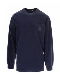 Carhartt WIP - Navy Blue Logo T-Shirts