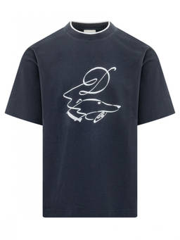 Drole De Monsieur - Navy Blue Graphic T-Shirts