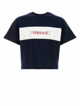 Versace - Navy Blue Logo T-Shirts