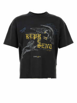 REPRESENT - Black Crew Neck T-Shirts