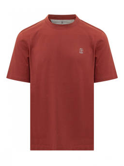 Brunello Cucinelli - Red Crew Neck T-Shirt