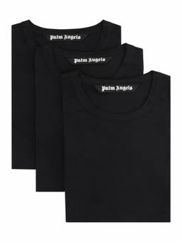 Palm Angels - Black Solid T-Shirt (Pack Of 3)