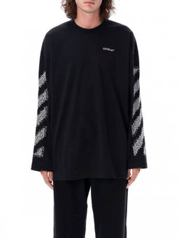 OFF-WHITE - Black Crew Neck T-Shirt