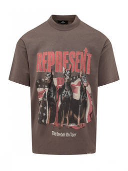 REPRESENT - Dark Brown Graphic T-Shirt (M)