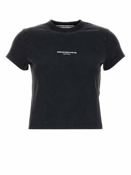 Alexander Wang - Black Logo Crew Neck T-Shirt