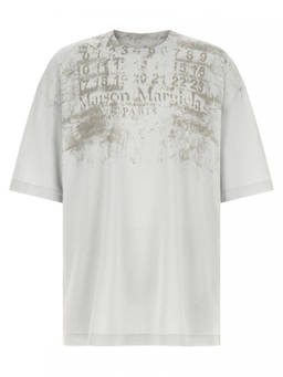 Maison Margiela - Grey Graphic Crew Neck T-Shirt