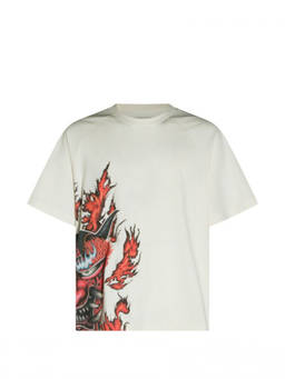 Y-3 - White Graphic Print T-Shirt