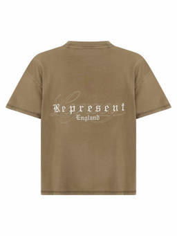 REPRESENT - Khaki Crew Neck T-Shirt