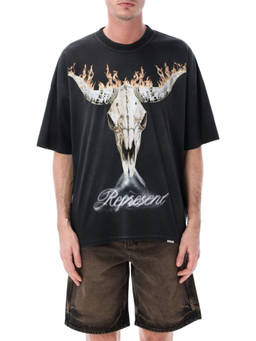 REPRESENT - Black Crew Neck T-Shirt