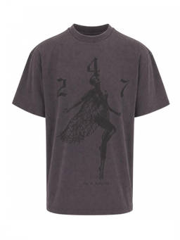 REPRESENT - Dark Grey Crew Neck T-Shirt