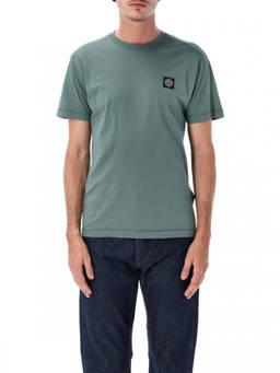 Stone Island - Sage Green Logo T-Shirt