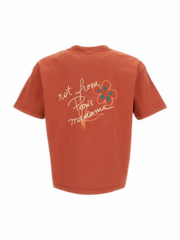 Drole De Monsieur - Brown Relaxed Crew Neck T-Shirt (S)