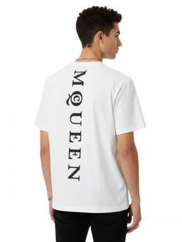Alexander McQueen - White Crew Neck Logo T-Shirt
