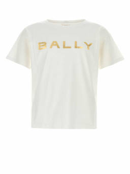 BALLY - White Cotton T-Shirt (S)