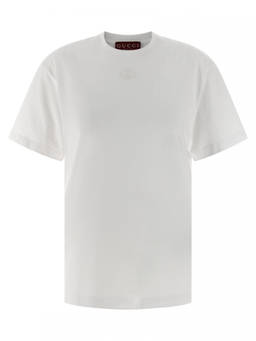 Gucci - White Cotton T-Shirt