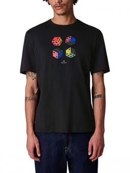 Ps By Paul Smith - Black Graphic Crew Neck T-Shirt (XL)