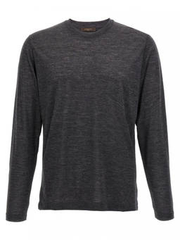 Zanone - Grey Light Wool T-Shirt