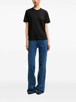 AMI Paris - Black Ami De Coeur Cotton T-Shirt