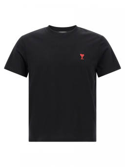 AMI Paris - Black Cotton T-Shirt