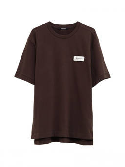 JACQUEMUS - Dark Brown Logo T-Shirt