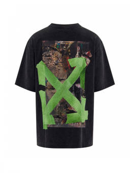 OFF-WHITE - Black Crew Neck T-Shirt