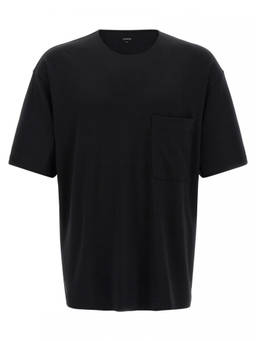 Lemaire - Black Cotton And Silk T-Shirt