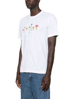 Paul Smith - White Graphic Print T-Shirt