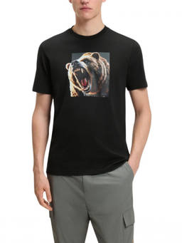 Boss - Black Graphic Print T-Shirt