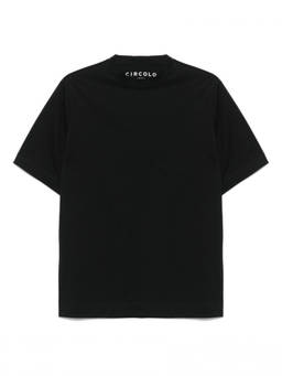 Circolo 1901 - Black Crewneck Cotton T-Shirt (S)