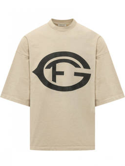 Fear of God - Beige Graphic Crew Neck T-Shirt