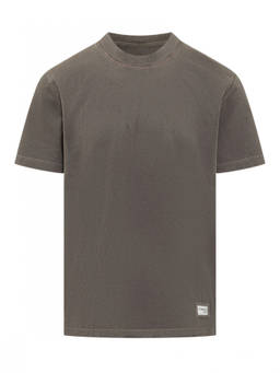 Fay - Brown Solid Crew Neck T-Shirt