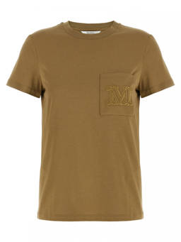 Max Mara - Brown Solid Crew Neck T-Shirt (XS)
