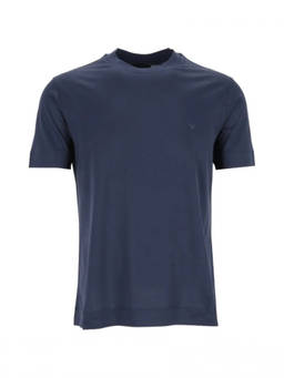 EMPORIO ARMANI - Navy Blue Logo T-Shirt