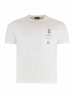 Paul & Shark - White Logo Crew Neck T-Shirt