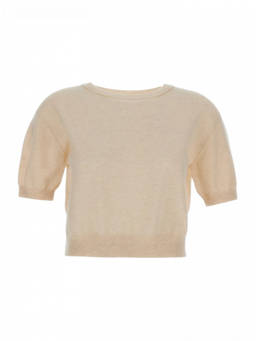 Lisa Yang - Beige Crewneck T-Shirt