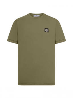 Stone Island - Green Crew Neck Logo T-Shirt