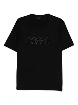 Ps By Paul Smith - Black Crew Neck Graphic Logo T-Shirt