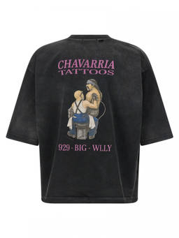 Willy Chavarria - Black Willy Tattoo - Buffalo Tee T-Shirt (XS)